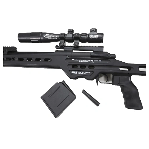 Модель винтовки для гидробола CZ 455, гильзы, черный, 10+ фото 4