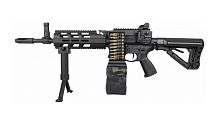 Модель пулемёта G&G CM16 LMG Stealth (130-140 m/s) EGC-16P-LMG-SNB-NCM