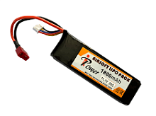 АКБ iPower 11.1V LiPO 1800mAh 20C ALP1800R4A-3S+T Size(mm): 18x34x102, с т-коннектором