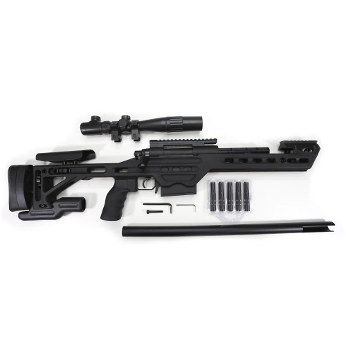 Модель винтовки для гидробола CZ 455, гильзы, черный, 10+ фото 2