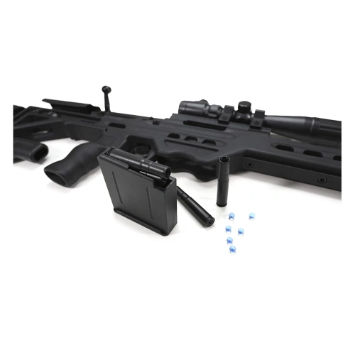 Модель винтовки для гидробола CZ 455, гильзы, черный, 10+ фото 3