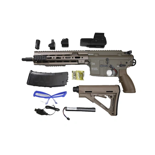 Модель автомата для гидробола RG HK416 с прицелом, песочный фото 10